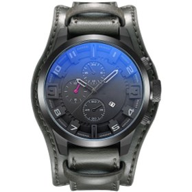 Resim Tenfowee Curren Erkek Spor Kol Saati 8225 - Büyük Ekranlı, Siyah Kasa Ve Kordon, Dayanıklı Tasarım, Her Zaman Stilinizi Yansıtır Siyah 