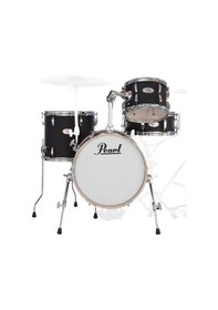 Resim Pearl Mt564/c-d752 Midtown Matte Asphalt Black 4 Parça 16b/10t/13f/13s Akustik Davul Seti 