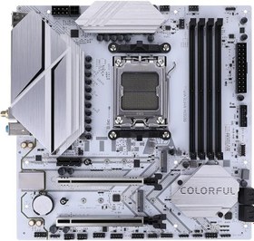 Resim Colorful Battle AX B650M-White WiFi V15 DDR5 7600MHz mATX Gaming Anakart Beyaz 