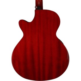 Resim Cort SFX-ESSB Elektro Akustik Gitar | Satin Sunburst - İnce Kasa Cutaway 