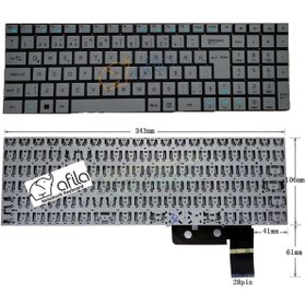 Resim Afila Casper V6329B V63NEW Notebook Klavyesi (Silver, Gri TR) 