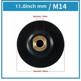 Resim Geeksen Esnek Kauçuk Uçlu Taş İşleme Aleti, M14 Delikli 3 İnç 8 Cm Otomatik Yapışkan Disk, Köşe Fırçası Taşlama, Yaygın Uygulama 