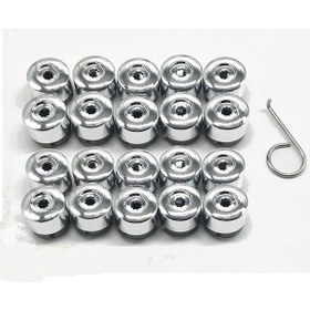 Resim Volkswagen Touareg Audi Q7 Lastik Vidalı Kapak Jant Kapağı Touareg Lastik Vidalı Kapak T77 İçin 20 Paket 