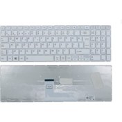 Resim Toshiba Uyumlu Satellite L50-B-1NG L50-B-1NH L50-B-1NJ Klavye Beyaz TR 