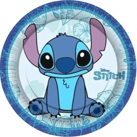 Resim Dodomar Lilo Temalı Parti Tabağı 8'li – Renkli Doğum Günü Tabak Seti 