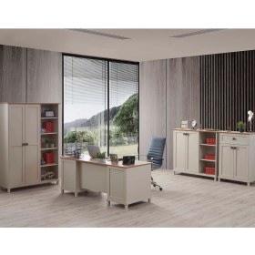Resim İyena Home Living Sardis Mdf Ofis Makam Takımı 