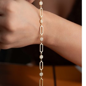 Resim GEOMETRİK IŞILTI BİLEKLİK | 925 GÜMÜŞ - Gold 