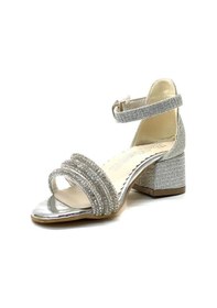 Resim Prego Taş Biye Detaylı Tokalı Çocuk Abiye Ayakkabı Gumüş Gumüş 