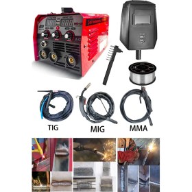 Resim Staxx Power Gazsız Gazaltı Çift Kartlı Kaynak Tıg Mıg Mma 3ın1 Ultra Fonksiyonlu Dijital Gösterge Kaynak Mak 