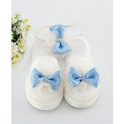 Resim Mavi Fiyonklu Lohusa Terlik Taç Seti 39-40 Numara 