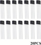 Resim Dashanshop 49e Oh49e Ss49e S49e Manyetik Algılayıcı 20 Adet Hall Effect Sensörü To-92s 