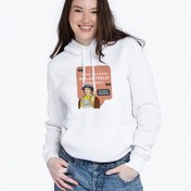 Resim Komik Kolomb Tasarımlı Kapşonlu Kadın Sweatshirt 