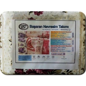 Resim Başaran Tek Kişilik Pamuklu Nevresim Takımı, 3 Parça, 