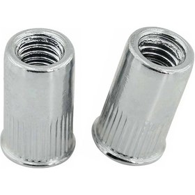 Resim M3 Sıfır Kafa Yuvarlak Somun Perçin 100 Adet 