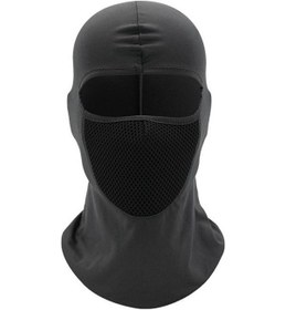Resim Taktik Tam Yüz Maskesi Kap Balaklava Boyun Hood Spor Askeri Bandana Koyu Gri 