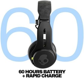 Resim Skullcandy Icon ANC Kulak Üstü Aktif Gürültü Önleyici Kablosuz Bluetooth Kulaklıklar, 60 Saat Pil, Mikrofon, iPhone Android ile Çalışır - Siyah 