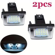 Resim Chuangyinshop Pzda40 2 Adet Peugeot 206 207 306 Citroen C3 C4 C5 307 406 407 Plaka Lambası Led 12 24v 