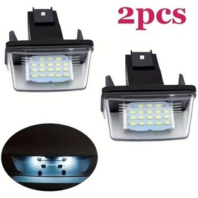 Resim Chuangyinshop Pzda40 2 Adet Peugeot 206 207 306 Citroen C3 C4 C5 307 406 407 Plaka Lambası Led 12 24v 