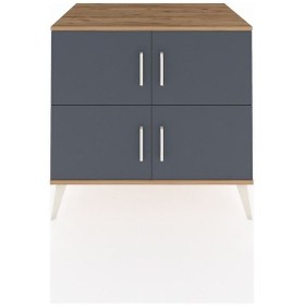 Resim Kronos Şifonyer 2 Raflı 4 Kapaklı 88x59x80 Çam-antrasit/çam Antrasit/çam 