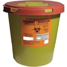 Resim 5 Adet Tıbbi Atık Kutusu 2lt. 