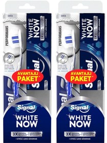 Resim Signal White Now Lekesiz Beyazlık Diş Macunu 2 x 50 ML + Diş Fırçası 2'li 