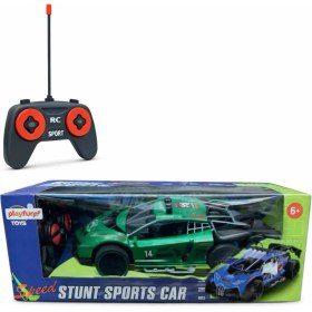 Resim Nasyonel Toys Uzaktan Kumandalı Speed Stunt Sports Car – Akrobatik Rc Spor Araba, Yeşil 