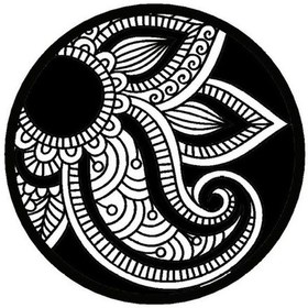 Resim Çiçek Deseni Oto-motor-laptop-duvar-dekor Tip 4 10 X 10 Cm 