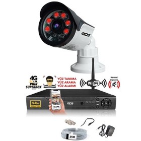 Resim IDS DS-2015HD-SET1-NOHDD 1 Kameralı 1080P Full HD 5 MP Sony Lensli Kamera Seti - 2015 