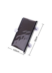 Resim Araba İçi Katlanabilir Araç Oto Ön Cam Güneşlik Branda 50X125Cm-Siyah 