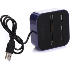Resim Usb 2.0 Hub'lı 5'i 1 Arada Led Kart Okuyucu - 