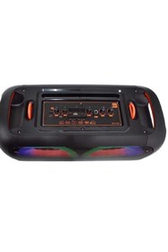 Resim Tastech LED IŞIKLI BLUETOOTH HOPARLÖR KABLOSUZ MİKROFONLU ŞARJLI TAŞINABİLİR SPEAKER 