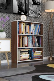 Resim Kenzlife Kitaplık Süper Ga 090*80*19 Cvz 3 Katlı Tek Bölme Ofis Mutfak Banyo Dolabı Arkalıksız 