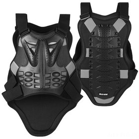 Resim Xindoker Xl Büyüklük Spor Koruyucu Yeleği - Sert Pe Kabuk Ve Şok Emici Eva - Bisiklet, Kaykay, Kayak İçin Göğüs Omurga Koruması 