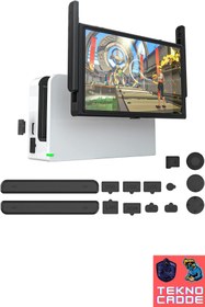 Resim beboncool Nintendo Switch OLED 13in1 Toz Geçirmez Koruyucu Silikon Pad 