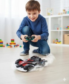 Resim Tıfıl Toys Şarjlı Uzaktan Kumandalı 1:12 Duman Atan Formula 1 Arabası Full Fonksiyon Rc Kırmızı Kırmızı 