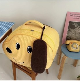 Resim Elmpaly Yellow Puppy Yüksek Kapasiteli Yavru Köpek Yüzlü Yorgan Ve Seyahat Organizatör Çantası 