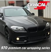 Resim Oracal 970 Seri Hava Kanallı Mat Siyah Cast Araç Kaplama Folyosu 