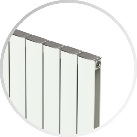 Resim Aeon Smyrna Alüminyum Radyatör Panel 600 x 1745 25 Dilim Beyaz RAL9010 
