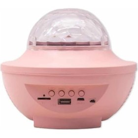 Resim Masa Ve Gece Lambası Renkli Projektör Işıklı Disko Topu Csmtex - 41 Bluetooth Hoparlör Çok Renkli 