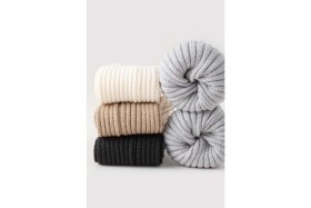 Resim Moibody %100 Akrilik Premium Triko Örgü Leg Warmer Gri Hafif ve Taşınabilir Ayak Isıtıcı 