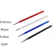 Resim TZAB 50 Adet Karışık Uçan Kalem 20 Mavi 20 Kırmızı 5 Beyaz Ve 5 Siyah Renk Orta Boy Uçan Kalem 
