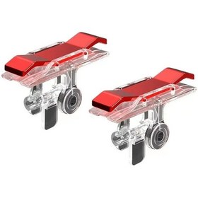 Resim E9-red-s4 Mobil Oyun Tetikleyici Pubg Fps Amaç Çekim Gamepad Joystick L1r1 Iphone Uyumlu Android Telefon Oyun Denetleyicisi İçin Abs Anahtar Düğmesi 