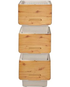 Resim Geseus Motek Organızer Tekerlekli Eşya Ve Erzak Kutusu 3x12 Lt-Mt 