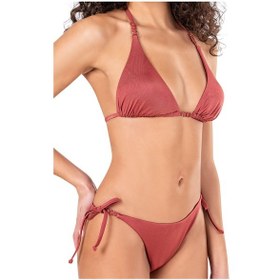 Resim Endeep Kadın Aksesuarlı Üçgen Bikini Takımı Çok Renkli 