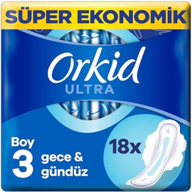 Resim Orkid Ultra Gece Hijyenik Ped Gece 18'li 