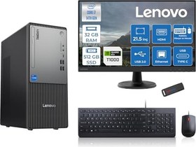 Resim Lenovo Thinkcentre Neo 50T Gen5 Intel Core I7 14700 32GB Ddr5 512GB SSD 21.5 Inç Monitör Freedos Quadro T1000 4gb Masaüstü Bilgisayar 10002112UAS0GL00F12 + Zetta Flash Bellek 