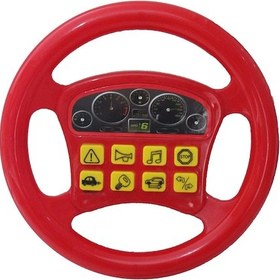 Resim Oyuncak Direksiyon Sesli Tuşlu Türkçe Şarkılı Kırmızı 