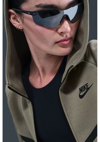 Resim Nike Tech Fleece Full Zip Women Windrunner Hoodie Kapüşonlu Fermuarlı Kadın Sweatshirt Yeşil Koyu Yeşil 