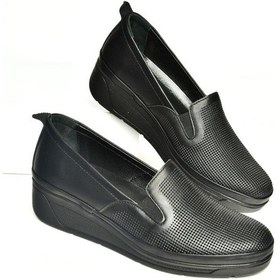 Resim Fox Shoes U555024303 Siyah Hakiki Deri Comfort Ortopedik Taban Kadın Ayakkabı Siyah-hakiki Deri Siyah 