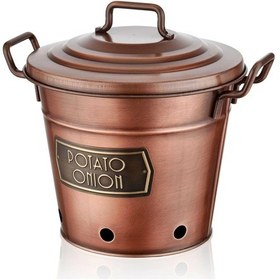 Resim The Mia Patates Soğan Kovası - Bakır 